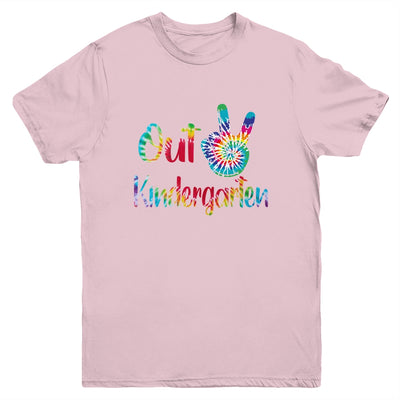 Peace Out Kindergarten Tie Dye Graduation Class Of 2022 Youth Youth Shirt | Teecentury.com