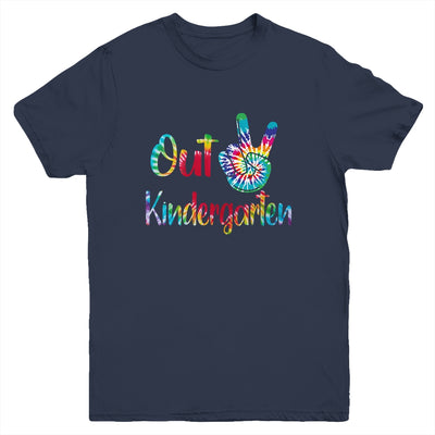 Peace Out Kindergarten Tie Dye Graduation Class Of 2022 Youth Youth Shirt | Teecentury.com