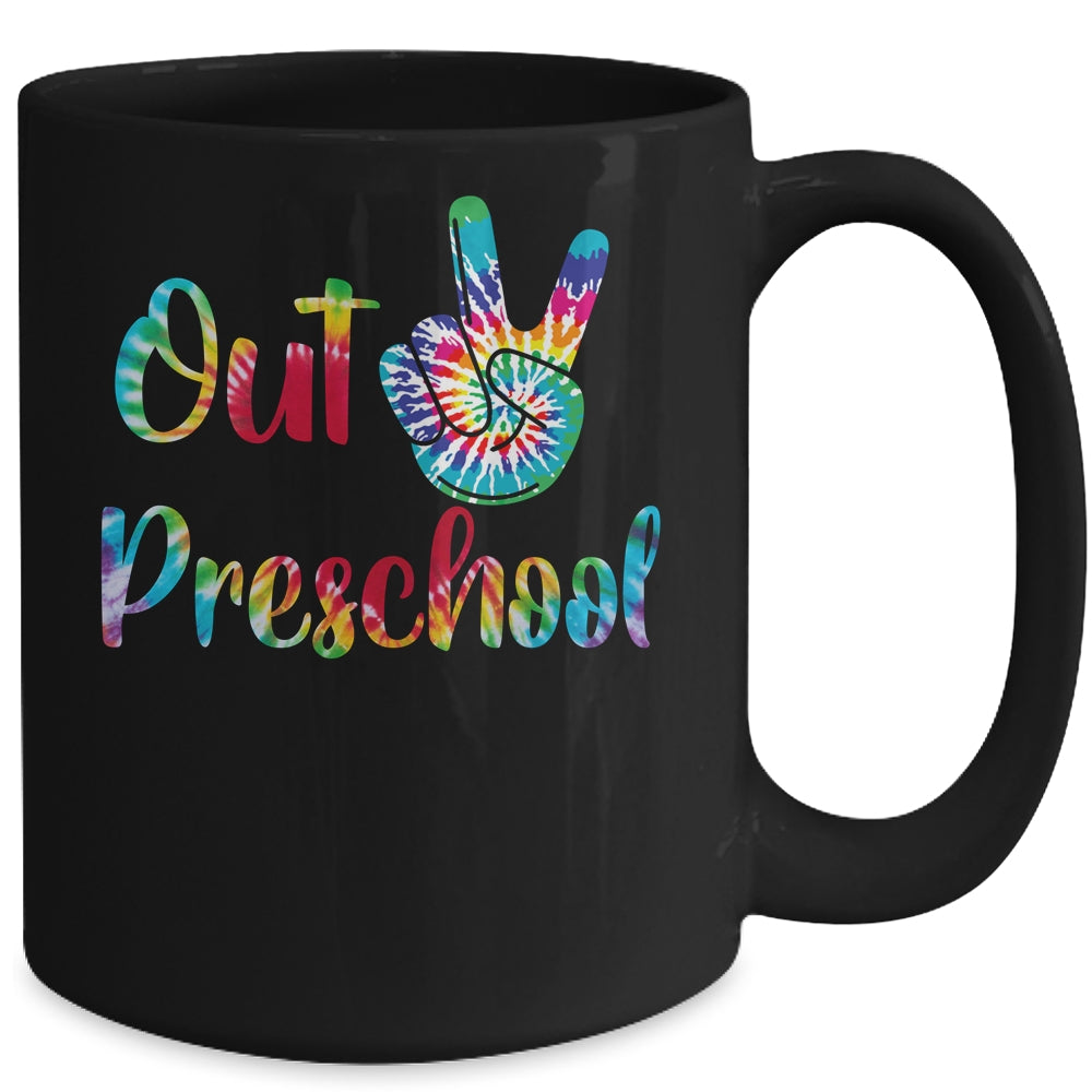 Peace Out Preschool Tie Dye Graduation Class Of 2022 Mug Coffee Mug | Teecentury.com