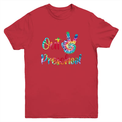 Peace Out Preschool Tie Dye Graduation Class Of 2022 Youth Youth Shirt | Teecentury.com