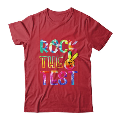 Peace Tie Dye Rock The Test Happy Testing Day Teacher Lover Shirt & Hoodie | teecentury
