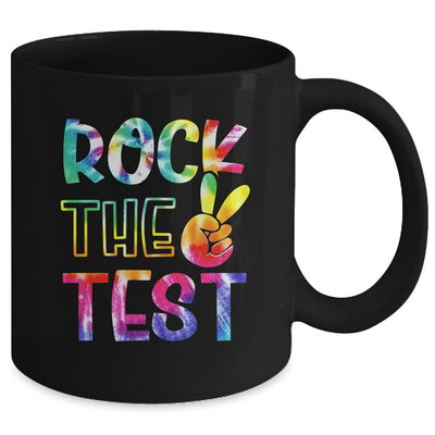 Peace Tie Dye Rock The Test Happy Testing Day Teacher Lover Mug | teecentury
