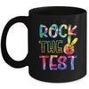 Peace Tie Dye Rock The Test Happy Testing Day Teacher Lover Mug | teecentury