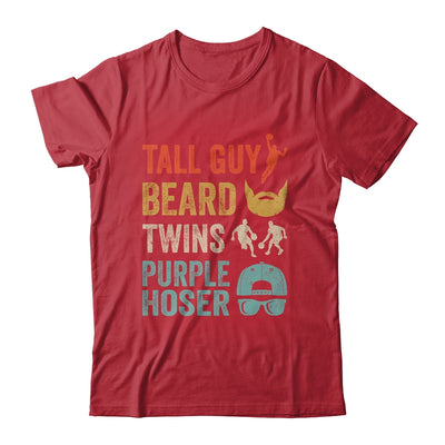 Perfect Dude Tall Guy Beard Twins Purple Hoser Shirt & Hoodie | teecentury