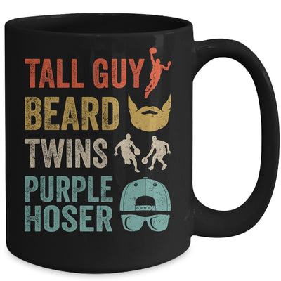Perfect Dude Tall Guy Beard Twins Purple Hoser Mug | teecentury