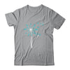Peritoneal Ovarian Cancer Awareness Dandelion Teal Ribbon T-Shirt & Tank Top | Teecentury.com