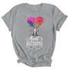 Personalized Aunt Is Blessed With Kids Name Colortree Custom Aunt For Women Mothers Day Birthday Christmas Shirt & Tank Top | teecentury