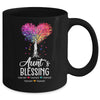 Personalized Aunt Is Blessed With Kids Name Colortree Custom Aunt For Women Mothers Day Birthday Christmas Mug | teecentury