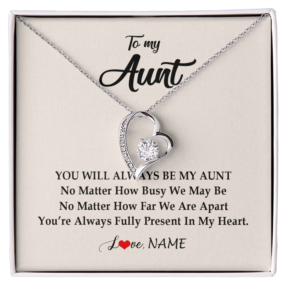 Gifts for Aunt from Niece Nephew, Small Heart Necklace w Badass Auntie  Quote Card, Gifts for Auntie, Birthday Gift for Best Aunt Ever, Cool Aunt