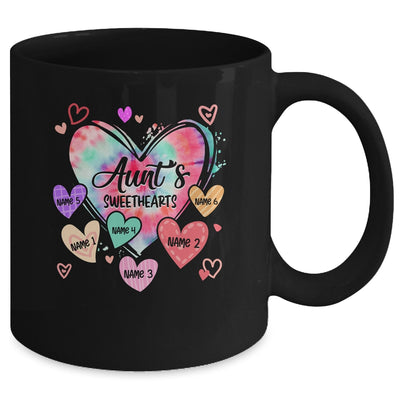 Personalized Aunt Sweethearts Custom With Kids Name Valentines Day Mothers Day Birthday Christmas Mug | teecentury