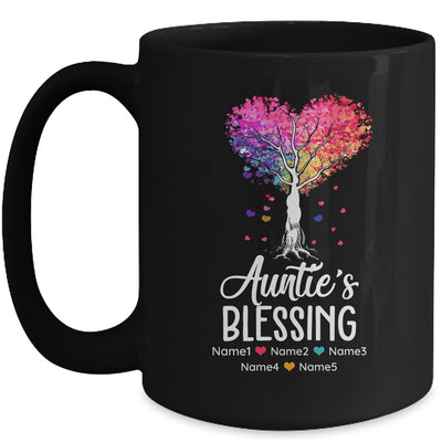 Personalized Auntie Is Blessed With Kids Name Colortree Custom Aunt For Women Mothers Day Birthday Christmas Mug | teecentury