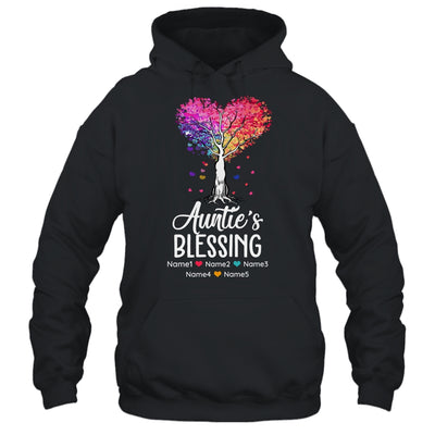 Personalized Auntie Is Blessed With Kids Name Colortree Custom Aunt For Women Mothers Day Birthday Christmas Shirt & Tank Top | teecentury