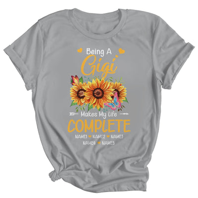 Personalized Being A Gigi Makes My Life Complete Custom Grandkids Name Mothers Day Birthday Christmas Shirt & Tank Top | teecentury