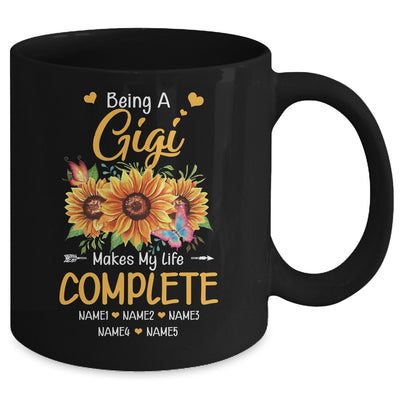 Personalized Being A Gigi Makes My Life Complete Custom Grandkids Name Mothers Day Birthday Christmas Mug | teecentury