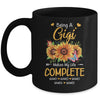 Personalized Being A Gigi Makes My Life Complete Custom Grandkids Name Mothers Day Birthday Christmas Mug | teecentury