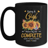 Personalized Being A Gigi Makes My Life Complete Custom Grandkids Name Mothers Day Birthday Christmas Mug | teecentury