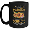 Personalized Being A Godmother Makes My Life Complete Custom With Grandkids Name Mothers Day Birthday Christmas Mug | teecentury