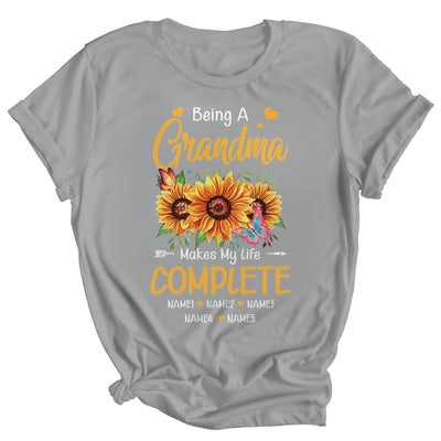 Personalized Being A Grandma Makes My Life Complete Custom Grandkids Name Mothers Day Birthday Christmas Shirt & Tank Top | teecentury