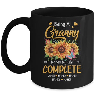 Personalized Being A Granny Makes My Life Complete Custom Grandkids Name Mothers Day Birthday Christmas Mug | teecentury