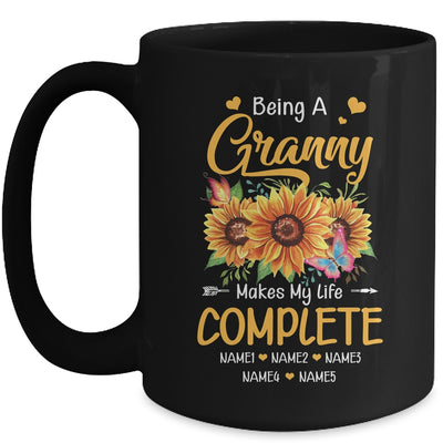 Personalized Being A Granny Makes My Life Complete Custom Grandkids Name Mothers Day Birthday Christmas Mug | teecentury