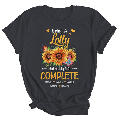 Personalized Being A Lolly Makes My Life Complete Custom Grandkids Name Mothers Day Birthday Christmas Shirt & Tank Top | teecentury