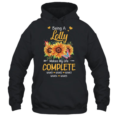 Personalized Being A Lolly Makes My Life Complete Custom Grandkids Name Mothers Day Birthday Christmas Shirt & Tank Top | teecentury