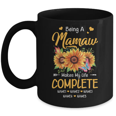 Personalized Being A Mamaw Makes My Life Complete Custom Grandkids Name Mothers Day Birthday Christmas Mug | teecentury