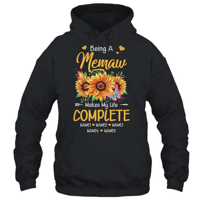 Personalized Being A Memaw Makes My Life Complete Custom Grandkids Name Mothers Day Birthday Christmas Shirt & Tank Top | teecentury