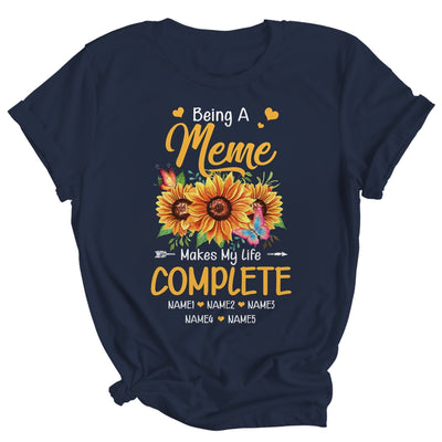 Personalized Being A Meme Makes My Life Complete Custom Grandkids Name Mothers Day Birthday Christmas Shirt & Tank Top | teecentury