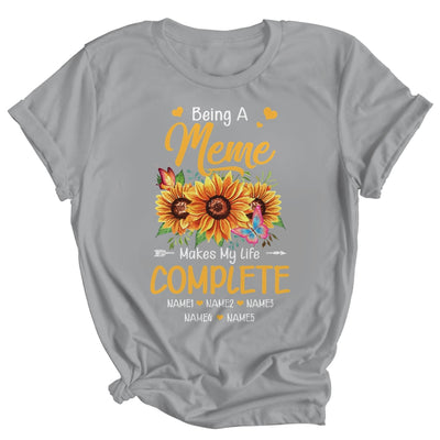 Personalized Being A Meme Makes My Life Complete Custom Grandkids Name Mothers Day Birthday Christmas Shirt & Tank Top | teecentury