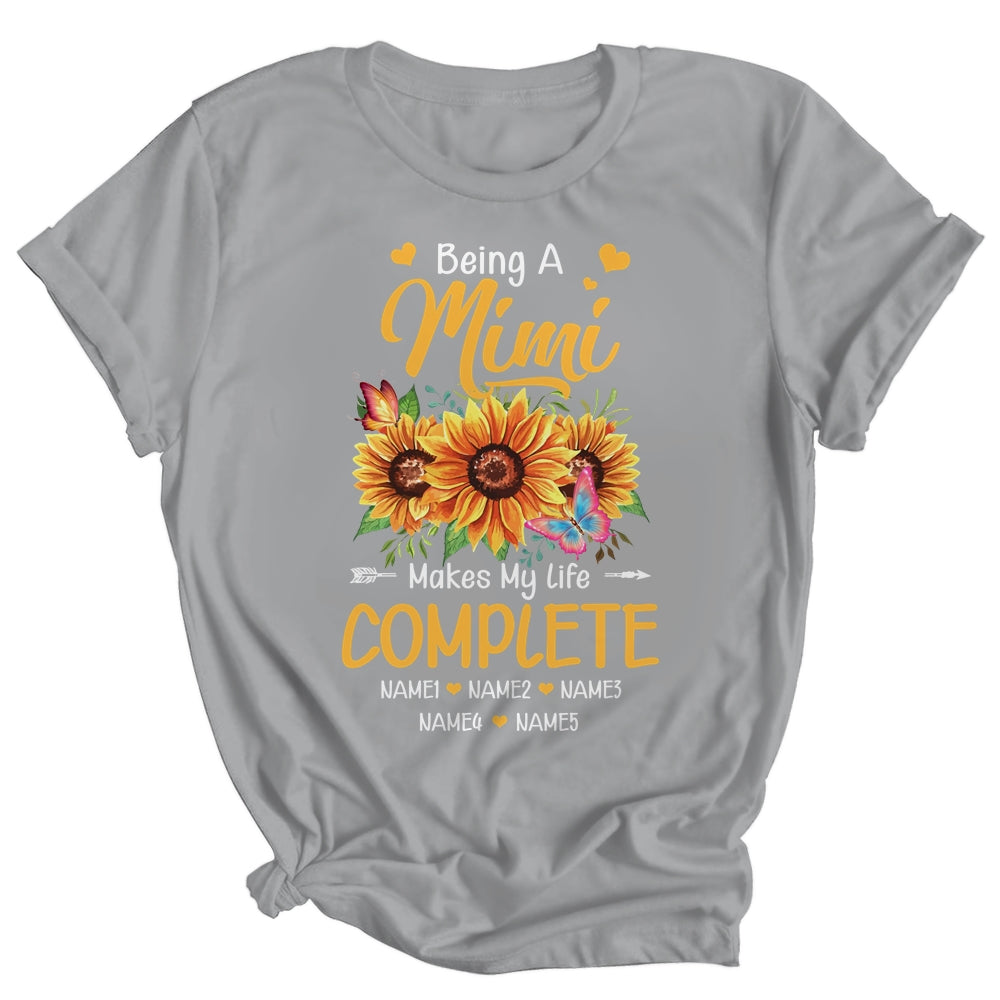 Personalized Being A Mimi Makes My Life Complete Custom Grandkids Name Mothers Day Birthday Christmas Shirt & Tank Top | teecentury