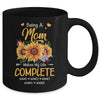 Personalized Being A Mom Makes My Life Complete Custom With Grandkids Name Mothers Day Birthday Christmas Mug | teecentury