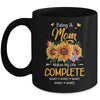 Personalized Being A Mom Makes My Life Complete Custom With Grandkids Name Mothers Day Birthday Christmas Mug | teecentury