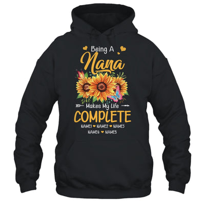 Personalized Being A Nana Makes My Life Complete Custom Grandkids Name Mothers Day Birthday Christmas Shirt & Tank Top | teecentury