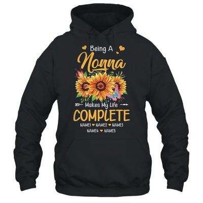 Personalized Being A Nonna Makes My Life Complete Custom Grandkids Name Mothers Day Birthday Christmas Shirt & Tank Top | teecentury