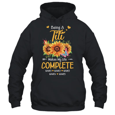 Personalized Being A Titi Makes My Life Complete Custom With Grandkids Name Mothers Day Birthday Christmas Shirt & Tank Top | teecentury