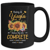 Personalized Being A Yiayia Makes My Life Complete Custom Grandkids Name Mothers Day Birthday Christmas Mug | teecentury