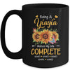 Personalized Being A Yiayia Makes My Life Complete Custom Grandkids Name Mothers Day Birthday Christmas Mug | teecentury