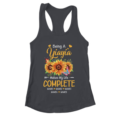 Personalized Being A Yiayia Makes My Life Complete Custom Grandkids Name Mothers Day Birthday Christmas Shirt & Tank Top | teecentury