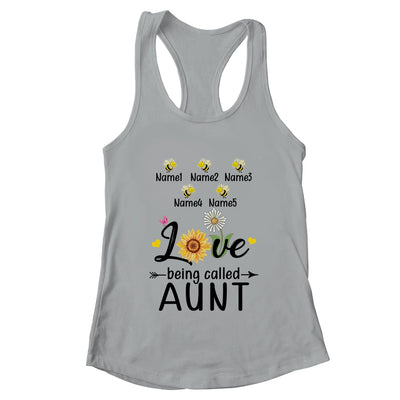 Personalized Being Called Aunt Custom With Kids Name Sunflower Mothers Day Birthday Christmas Shirt & Tank Top | teecentury
