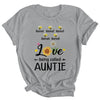 Personalized Being Called Auntie Custom With Kids Name Sunflower Mothers Day Birthday Christmas Shirt & Tank Top | teecentury