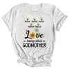 Personalized Being Called Godmother Custom With Kids Name Sunflower Mothers Day Birthday Christmas Shirt & Tank Top | teecentury