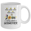 Personalized Being Called Godmother Custom With Kids Name Sunflower Mothers Day Birthday Christmas Mug | teecentury