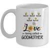 Personalized Being Called Godmother Custom With Kids Name Sunflower Mothers Day Birthday Christmas Mug | teecentury