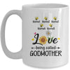 Personalized Being Called Godmother Custom With Kids Name Sunflower Mothers Day Birthday Christmas Mug | teecentury