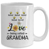 Personalized Being Called Grandma Custom With Grandkids Name Sunflower Mothers Day Birthday Christmas Mug | teecentury