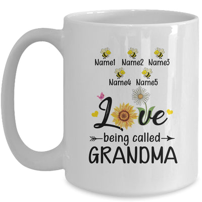 Personalized Being Called Grandma Custom With Grandkids Name Sunflower Mothers Day Birthday Christmas Mug | teecentury