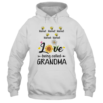 Personalized Being Called Grandma Custom With Grandkids Name Sunflower Mothers Day Birthday Christmas Shirt & Tank Top | teecentury