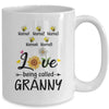 Personalized Being Called Granny Custom With Grandkids Name Sunflower Mothers Day Birthday Christmas Mug | teecentury