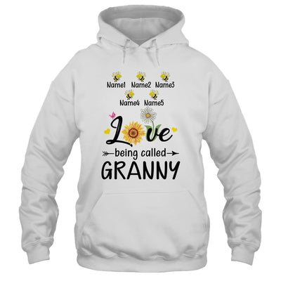 Personalized Being Called Granny Custom With Grandkids Name Sunflower Mothers Day Birthday Christmas Shirt & Tank Top | teecentury